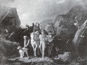 George Caleb Bingham Daniel Boone fuhrt eine Gruppe von Pionieren oil painting